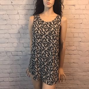 old navy tiger tank tunic flowy top